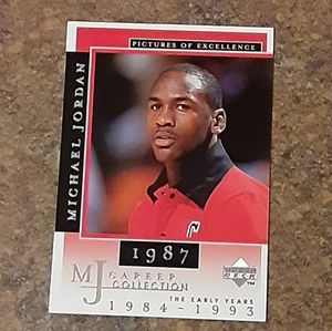 Michael Jordan Collectible Sports Memorabilia Card